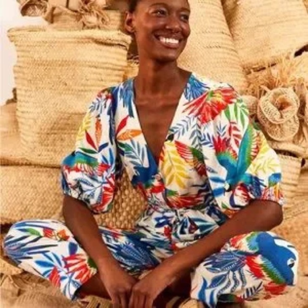 Farm Rio Macaw Wind Jumpsuit/Romper